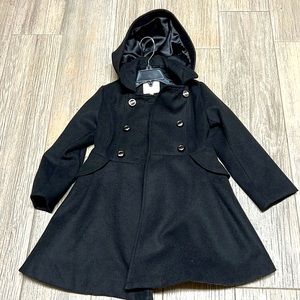 Black Girls Peacoat Like New